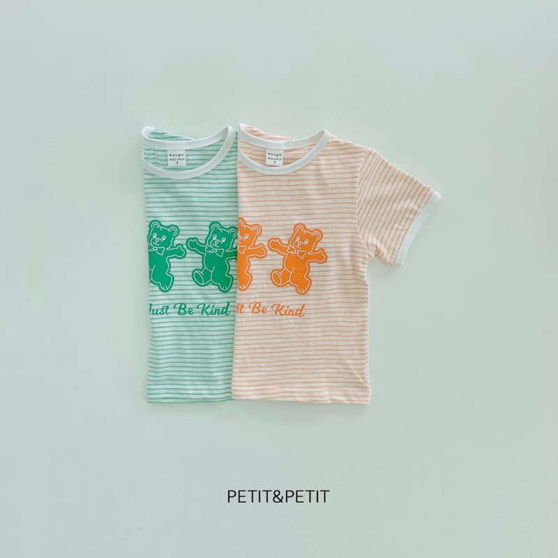 Petit & Petit - Korean Children Fashion - #childrensboutique - Bear Bear Piping Tee - 3