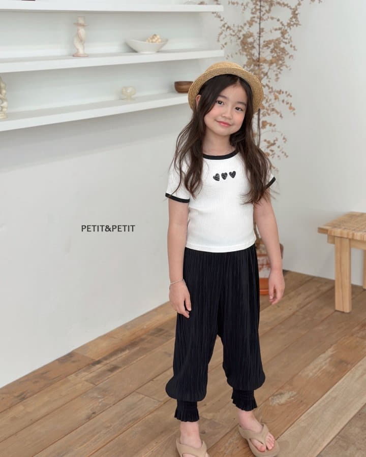 Petit & Petit - Korean Children Fashion - #childrensboutique - Heart Crop Tee - 2