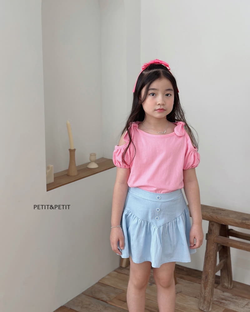 Petit & Petit - Korean Children Fashion - #designkidswear - Dubble Ribbon Tee - 8