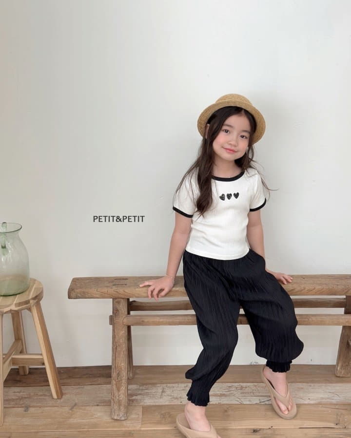 Petit & Petit - Korean Children Fashion - #designkidswear - Heart Crop Tee - 3