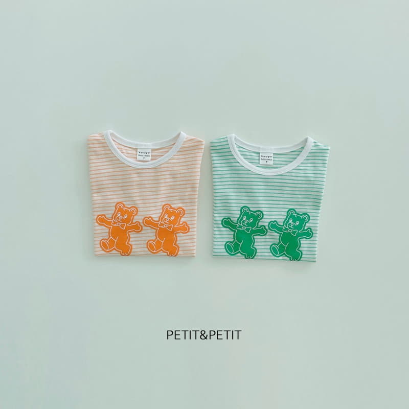 Petit & Petit - Korean Children Fashion - #discoveringself - Bear Bear Piping Tee - 5