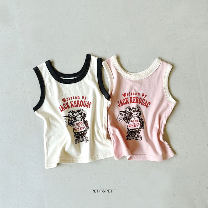 Petit & Petit - Korean Children Fashion - #fashionkids - Good Bear Sleeveless - 8