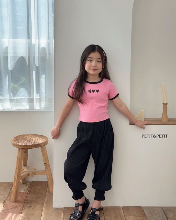 Petit & Petit - Korean Children Fashion - #fashionkids - Heart Crop Tee - 5