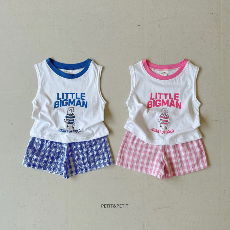 Petit & Petit - Korean Children Fashion - #kidsshorts - Little Bear  Top Bottom Set - 3