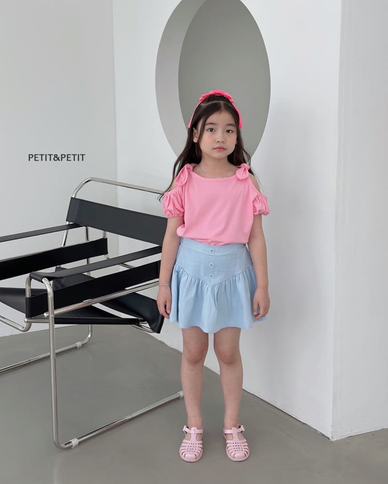 Petit & Petit - Korean Children Fashion - #kidsshorts - Dubble Ribbon Tee - 11