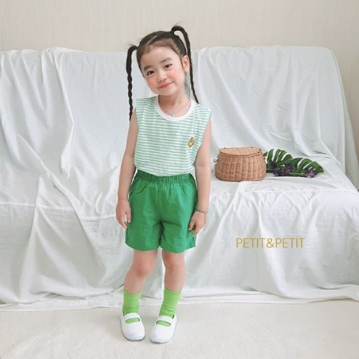 Petit & Petit - Korean Children Fashion - #kidsstore - Stripes Top Bottom Set - 2