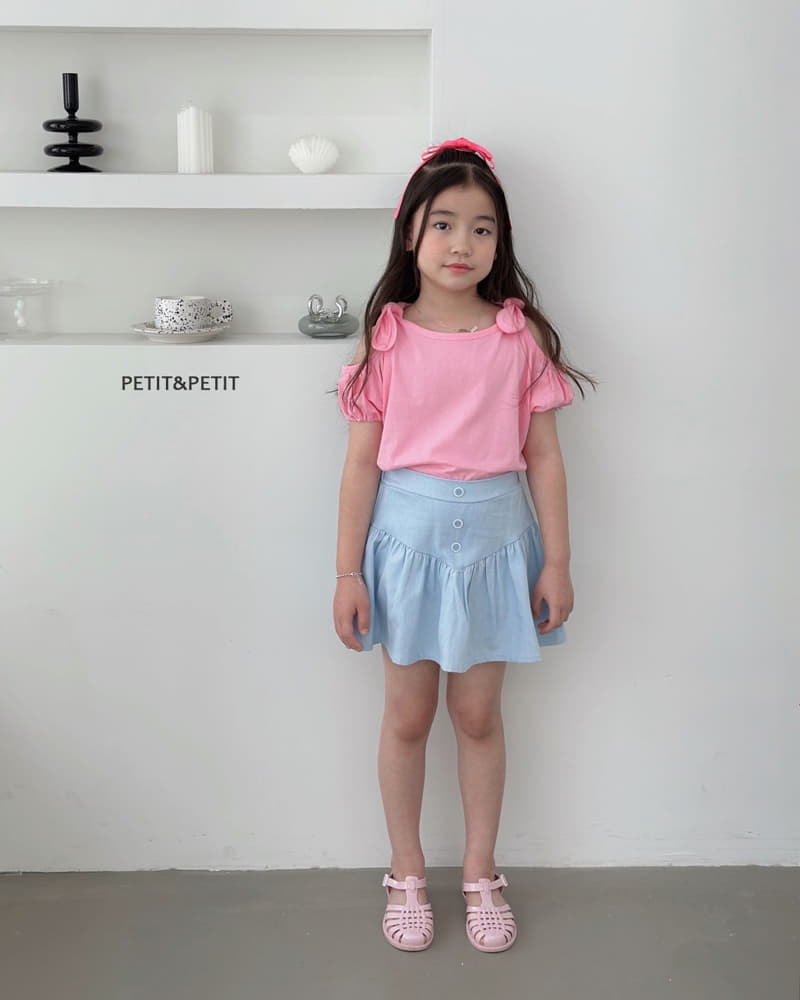 Petit & Petit - Korean Children Fashion - #kidsstore - Dubble Ribbon Tee - 12