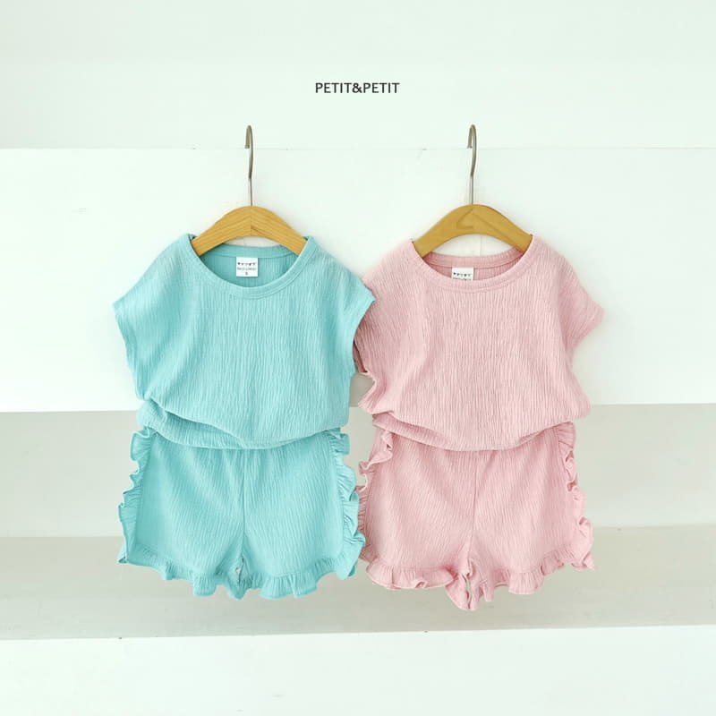 Petit & Petit - Korean Children Fashion - #kidzfashiontrend - Momo Frill Top Bottom Set - 6