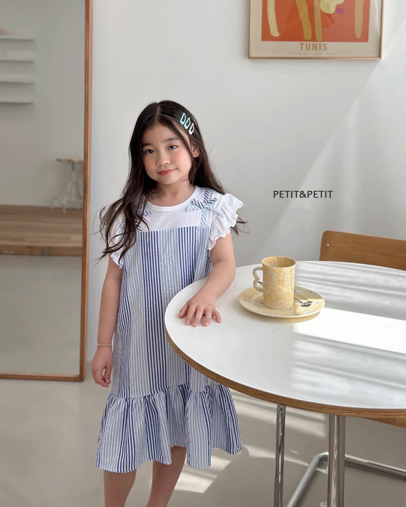 Petit & Petit - Korean Children Fashion - #littlefashionista - Ribbon Stripes One-piece - 11