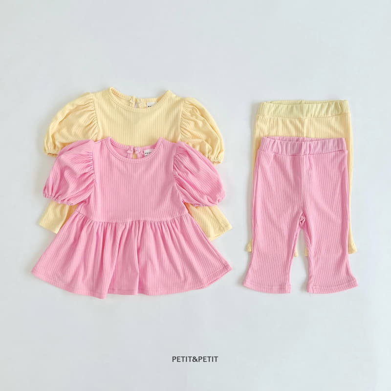 Petit & Petit - Korean Children Fashion - #littlefashionista - Routine Top Bottom Set - 6