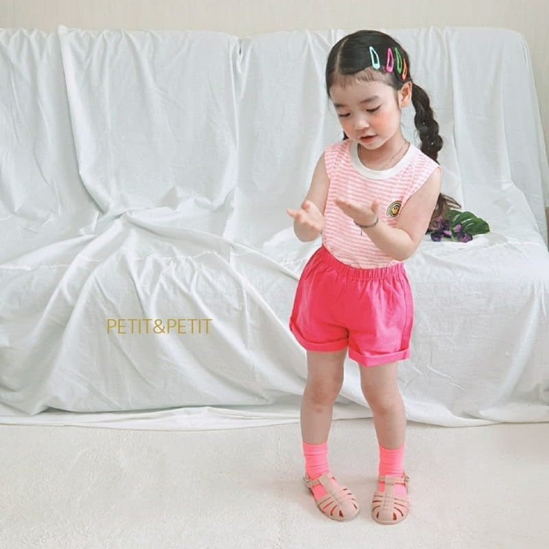 Petit & Petit - Korean Children Fashion - #prettylittlegirls - Stripes Top Bottom Set - 8