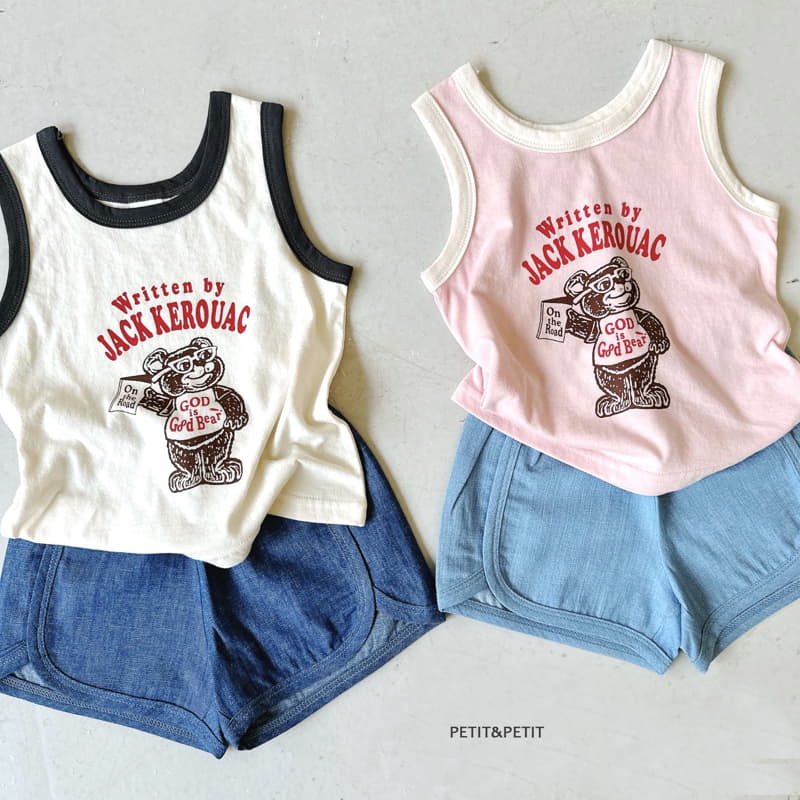 Petit & Petit - Korean Children Fashion - #prettylittlegirls - Good Bear Sleeveless - 2