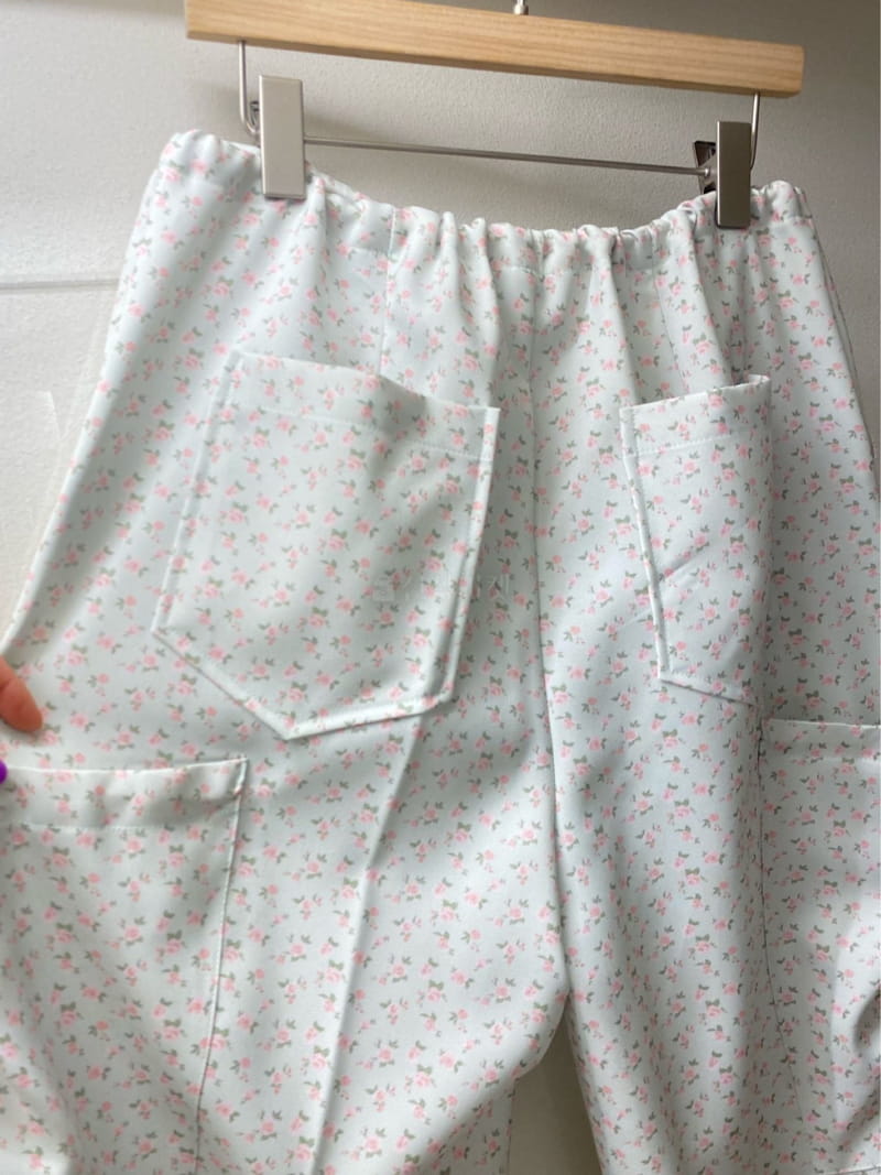 Pin Code - Korean Women Fashion - #momslook - String Flower Pants - 5