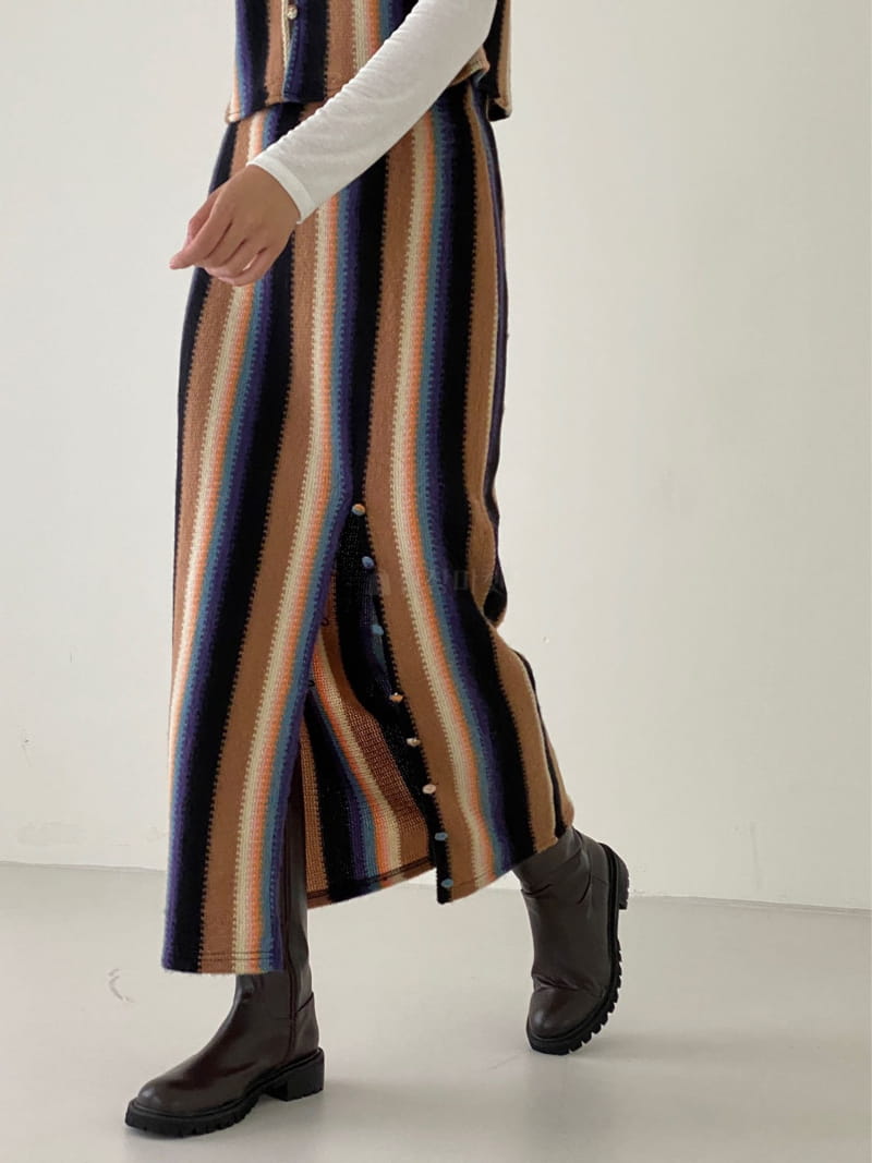 Pin Code - Korean Women Fashion - #momslook - Multi Skirt - 5