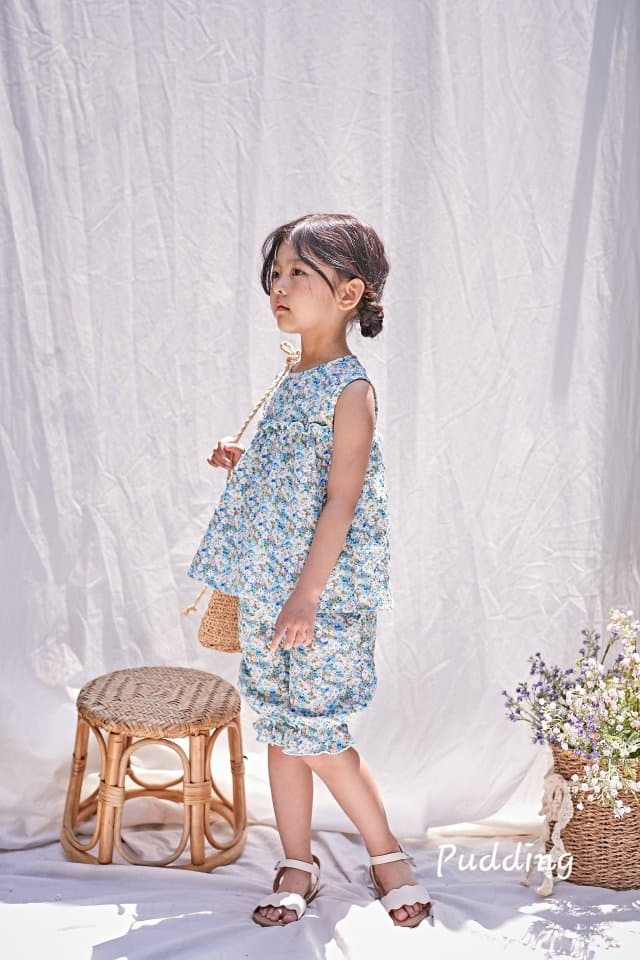 Pudding - Korean Children Fashion - #Kfashion4kids - Flower Top Bottom Set - 11