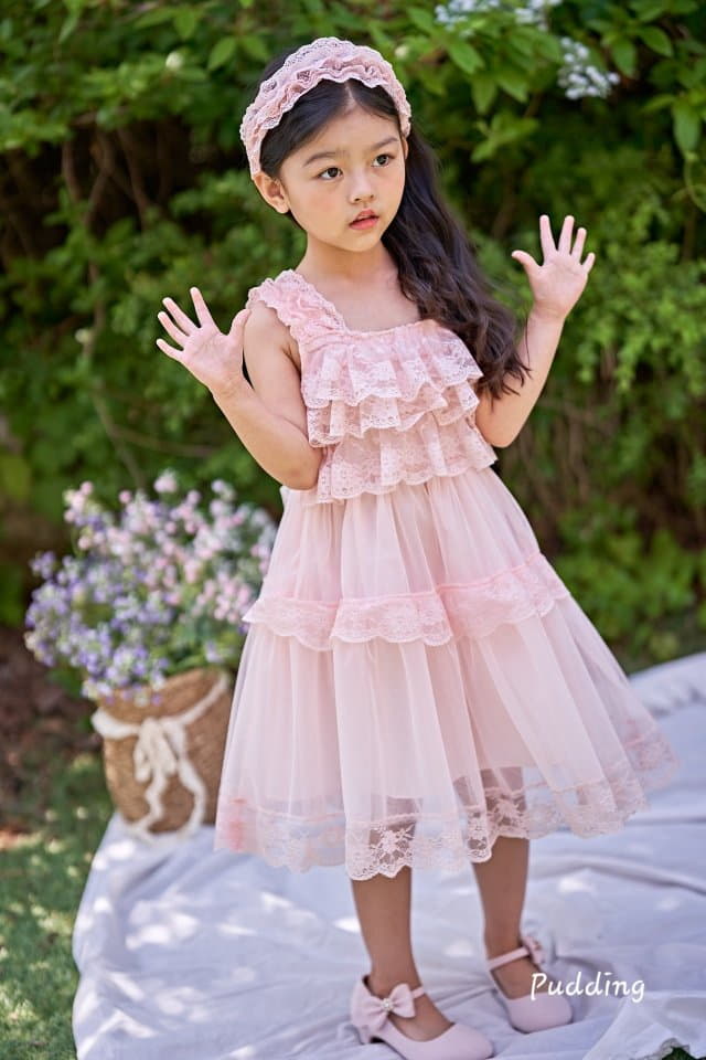 Pudding - Korean Children Fashion - #Kfashion4kids - Lace One-piece - 6