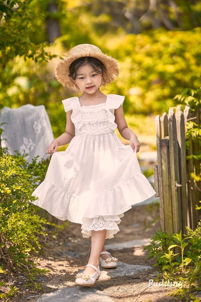 Pudding - Korean Children Fashion - #designkidswear - Frill One-piece