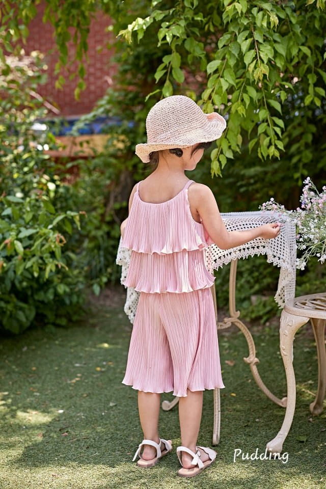 Pudding - Korean Children Fashion - #discoveringself - Wrinkle Top Bottom Set - 8