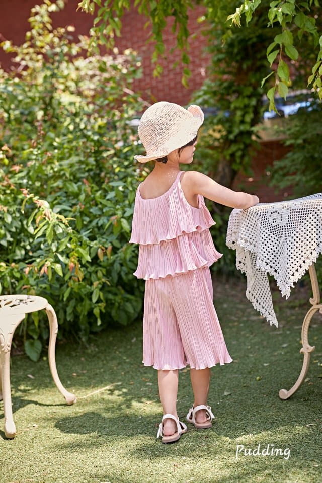 Pudding - Korean Children Fashion - #fashionkids - Wrinkle Top Bottom Set - 9