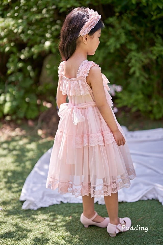 Pudding - Korean Children Fashion - #magicofchildhood - Lace One-piece - 8