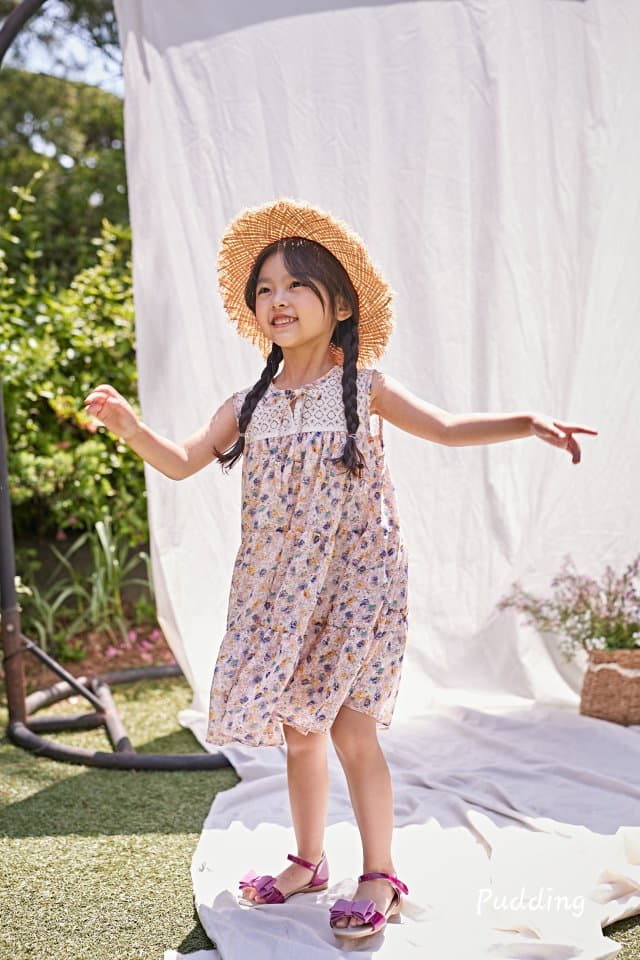 Pudding - Korean Children Fashion - #prettylittlegirls - Chiffon One-piece - 9