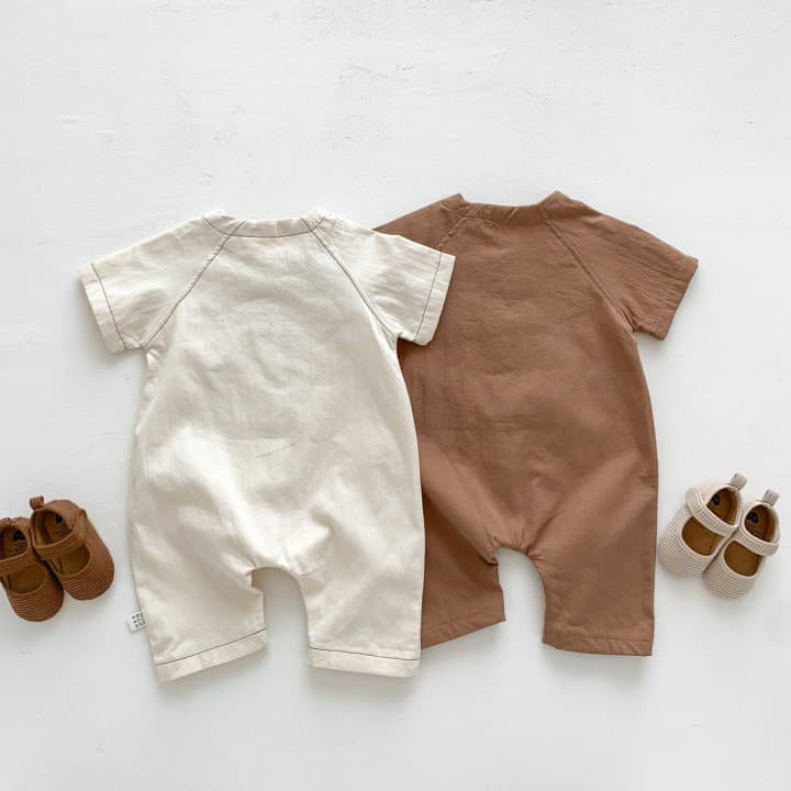 Reve Kid - Korean Baby Fashion - #babyclothing - Bear Stitch Bodysuit - 6