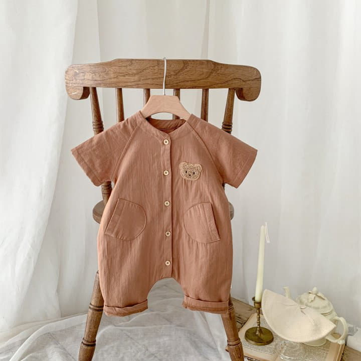 Reve Kid - Korean Baby Fashion - #smilingbaby - Bear Stitch Bodysuit - 3