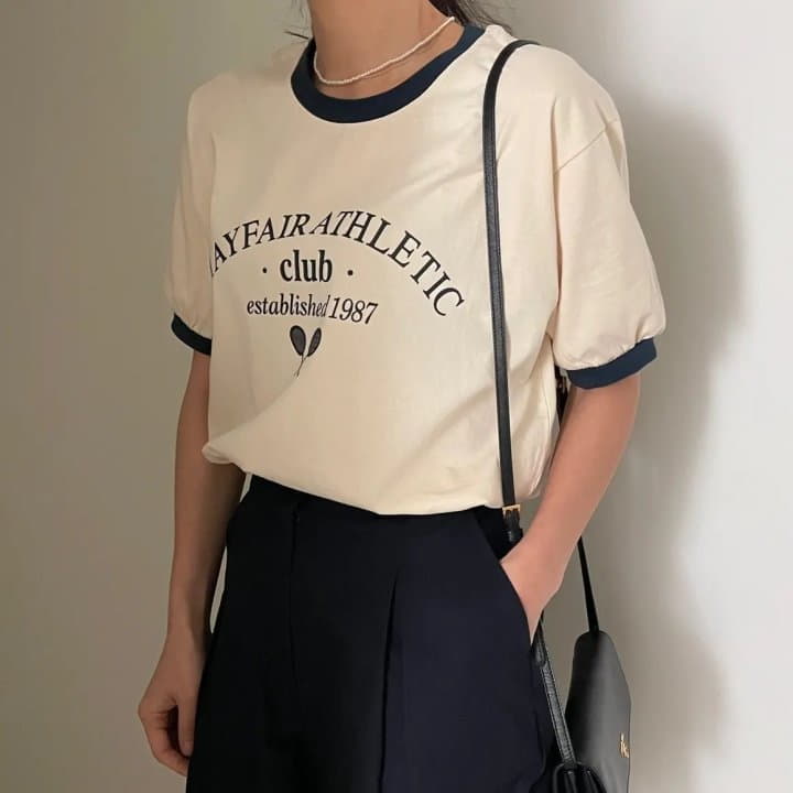 Ripple - Korean Women Fashion - #womensfashion - Tennis Club Tee - 2