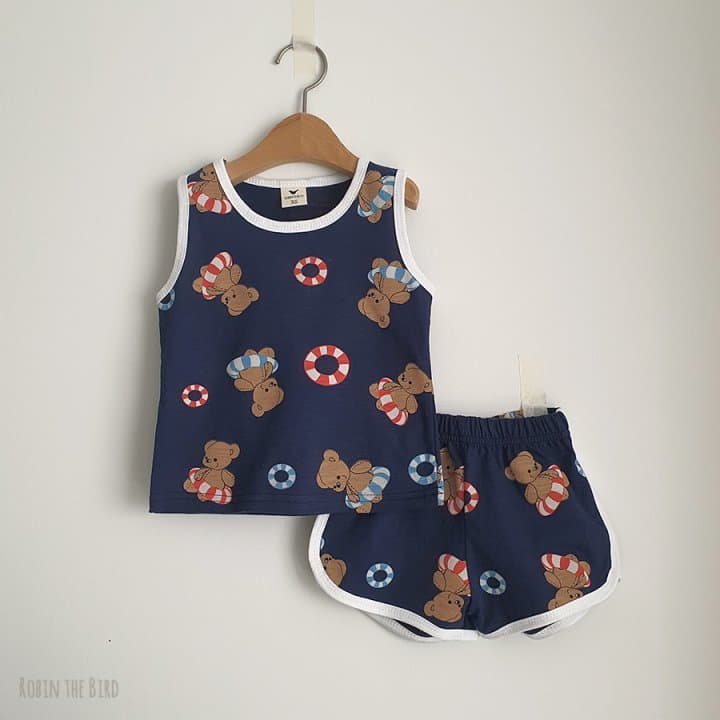 Saerobin - Korean Children Fashion - #fashionkids - Teddy Sleeveless Top Bottom Set - 3