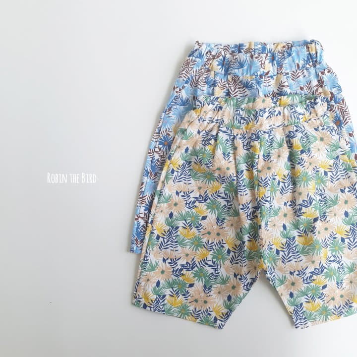 Saerobin - Korean Children Fashion - #kidsshorts - Tropical Baggy Pants - 6