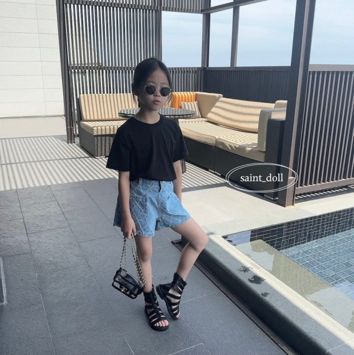 Saint Doll - Korean Children Fashion - #discoveringself - Dia Denim Shorts - 7