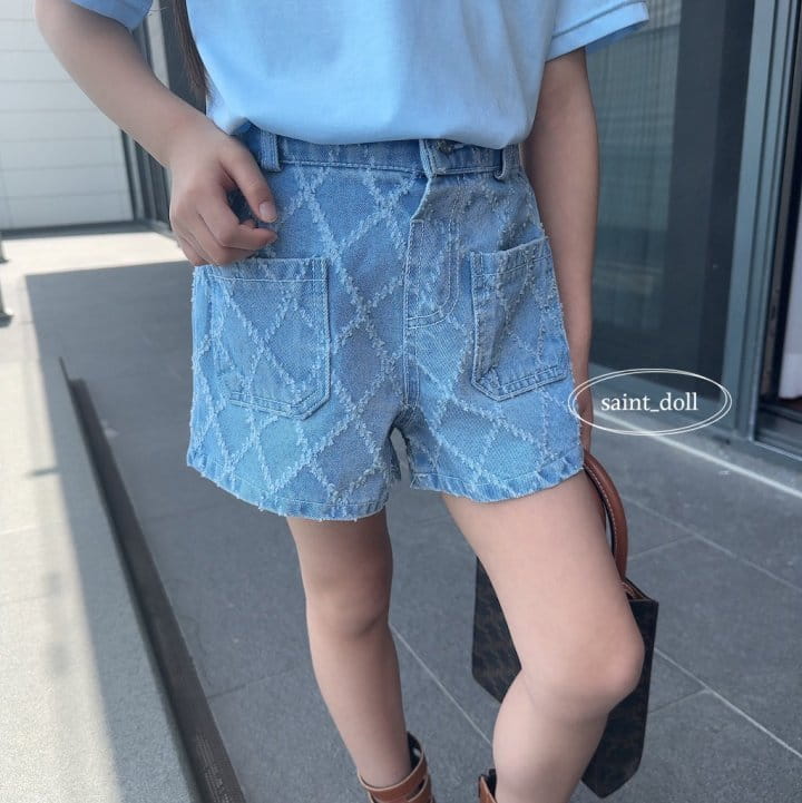 Saint Doll - Korean Children Fashion - #kidzfashiontrend - Dia Denim Shorts - 11