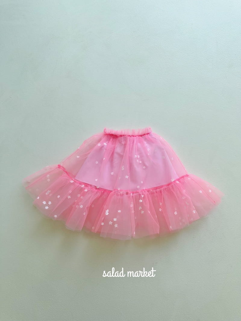 Salad Market - Korean Children Fashion - #fashionkids - Tutu Lime Skirt - 2