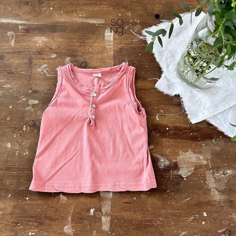 Song - Korean Children Fashion - #fashionkids - Button Sleeveless