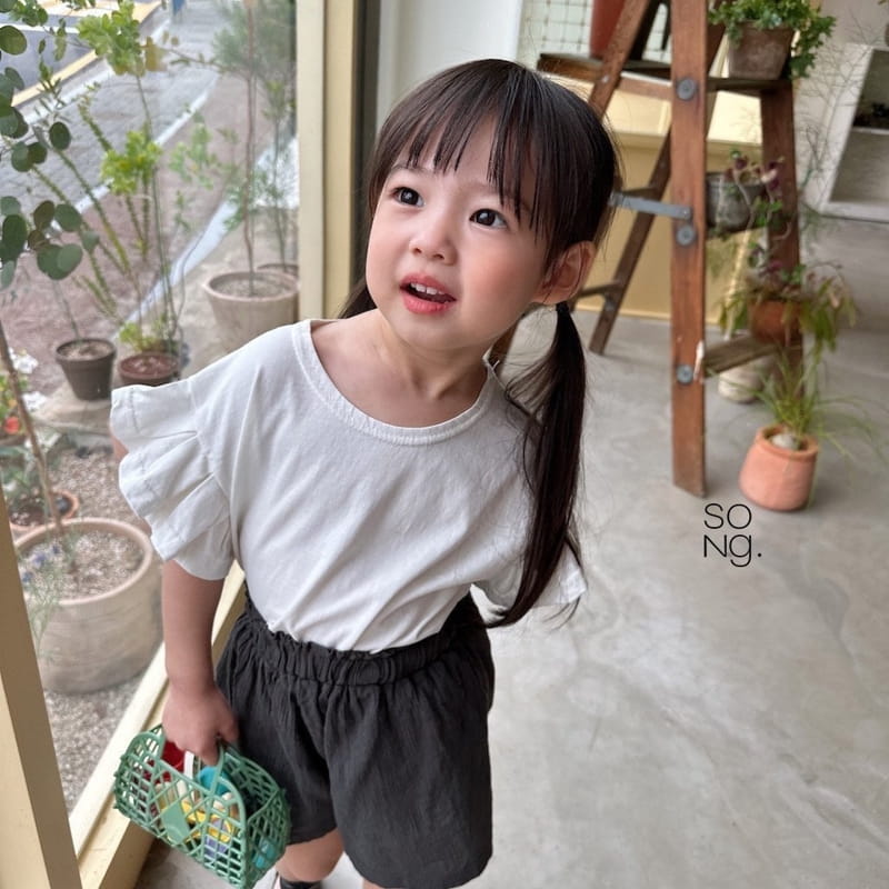 Song - Korean Children Fashion - #kidsstore - Sleeveless Wrinkle Tee - 2