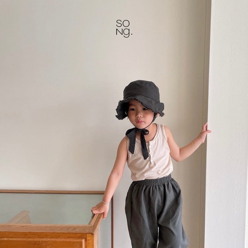 Song - Korean Children Fashion - #littlefashionista - Button Sleeveless - 6