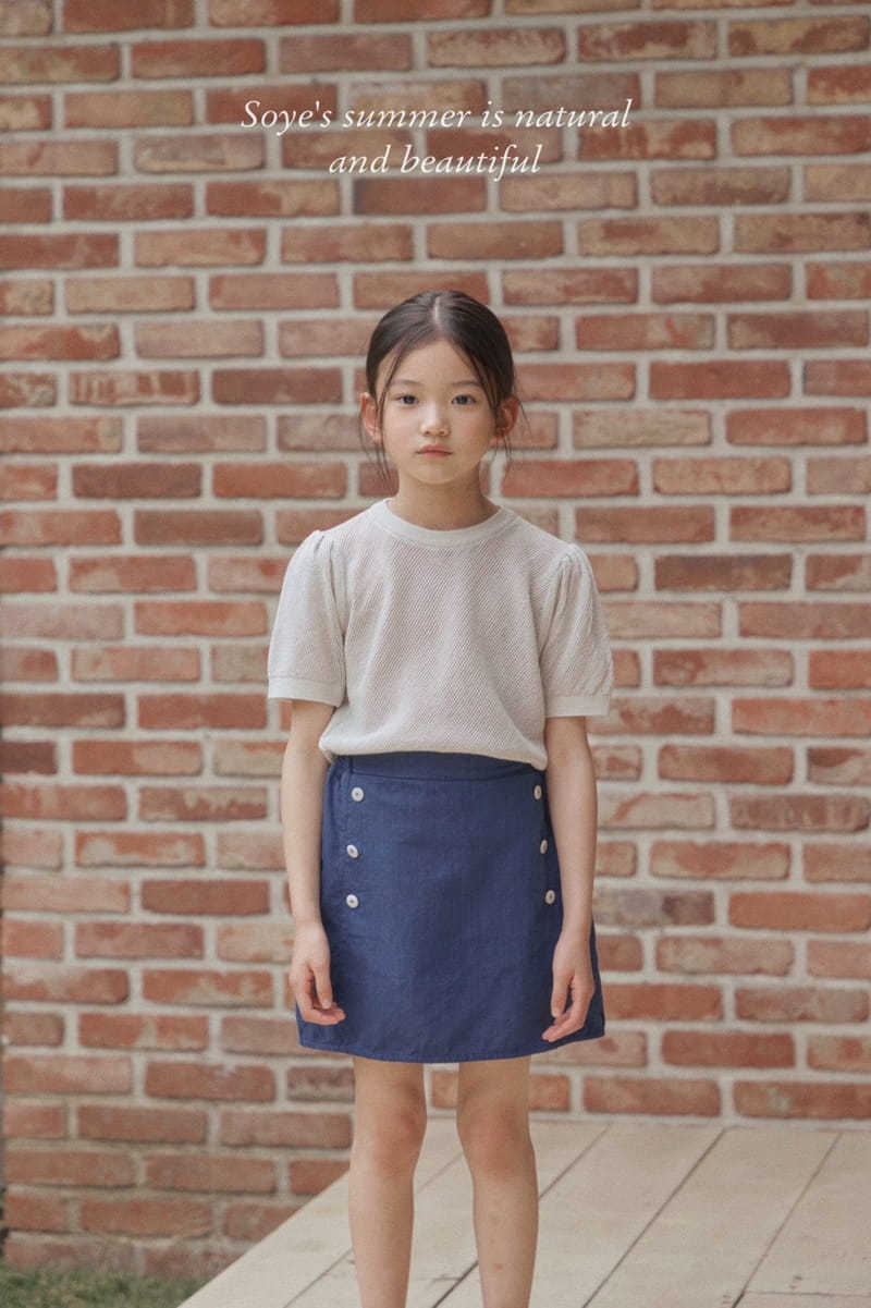 Soye - Korean Children Fashion - #fashionkids - Whole Puff Knit Tee - 7