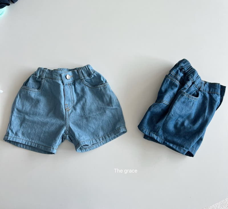 The Grace - Korean Children Fashion - #childofig - Denim And Deim Shorts - 6