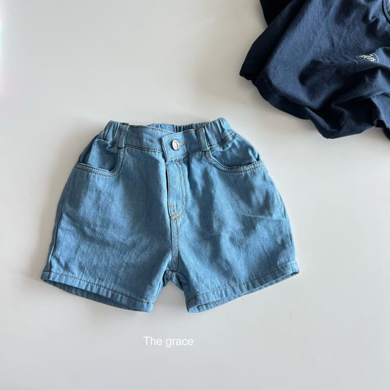 The Grace - Korean Children Fashion - #todddlerfashion - Denim And Deim Shorts - 4