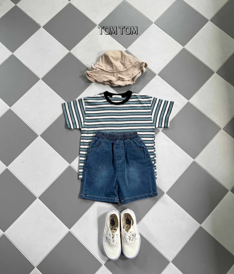 Tom Tom - Korean Children Fashion - #childrensboutique - Vintage Stripes Tee - 3