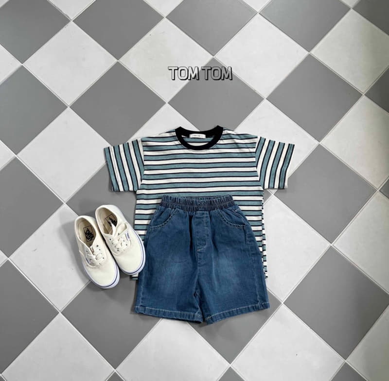 Tom Tom - Korean Children Fashion - #childrensboutique - Vintage Stripes Tee - 4