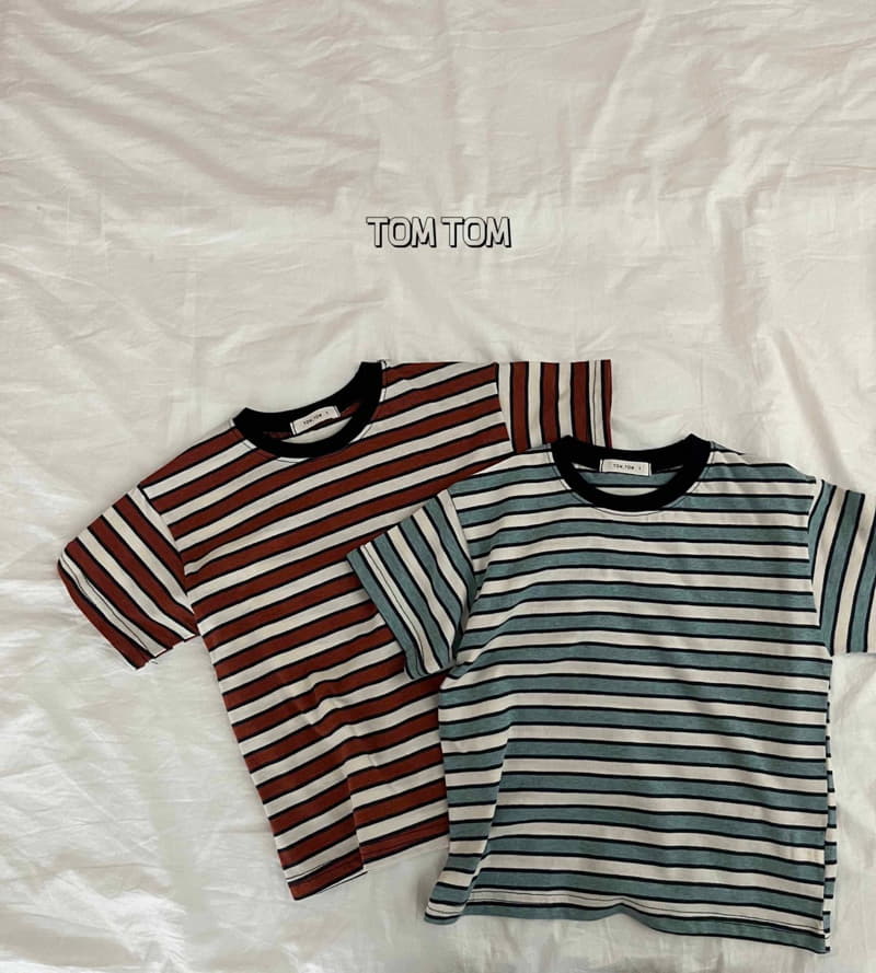 Tom Tom - Korean Children Fashion - #fashionkids - Vintage Stripes Tee - 6