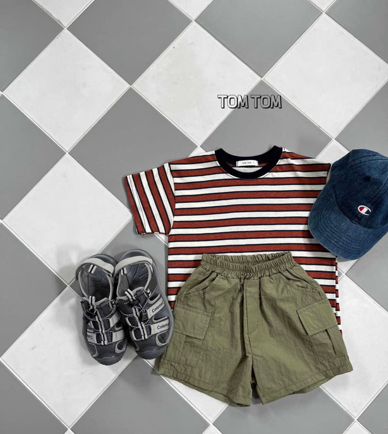 Tom Tom - Korean Children Fashion - #stylishchildhood - Vintage Stripes Tee