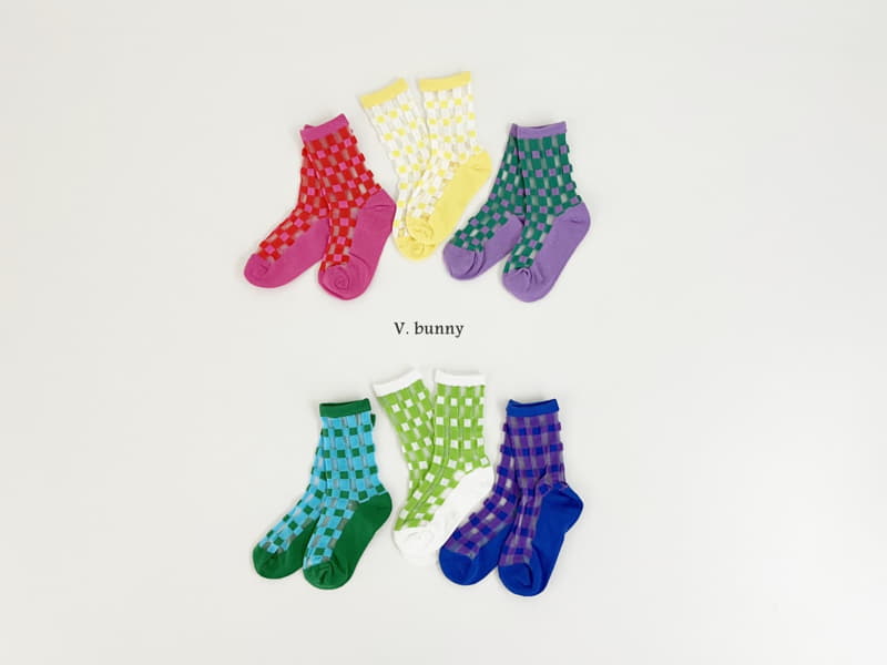 V Bunny - Korean Children Fashion - #Kfashion4kids - Square Socks Set - 10