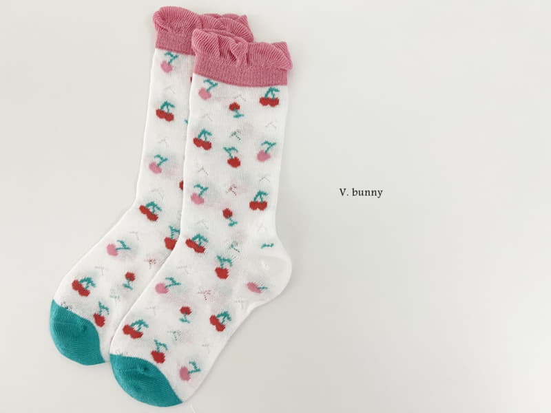 V Bunny - Korean Children Fashion - #Kfashion4kids - Fruit Flower Socks Set - 9