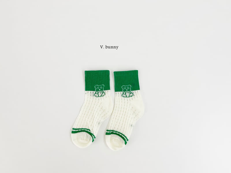 V Bunny - Korean Children Fashion - #childrensboutique - Kappy Socks Set - 5