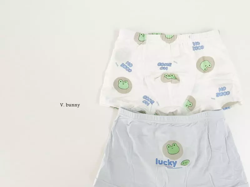 V Bunny - Korean Children Fashion - #childrensboutique - Frog Underwear Set Boy - 10