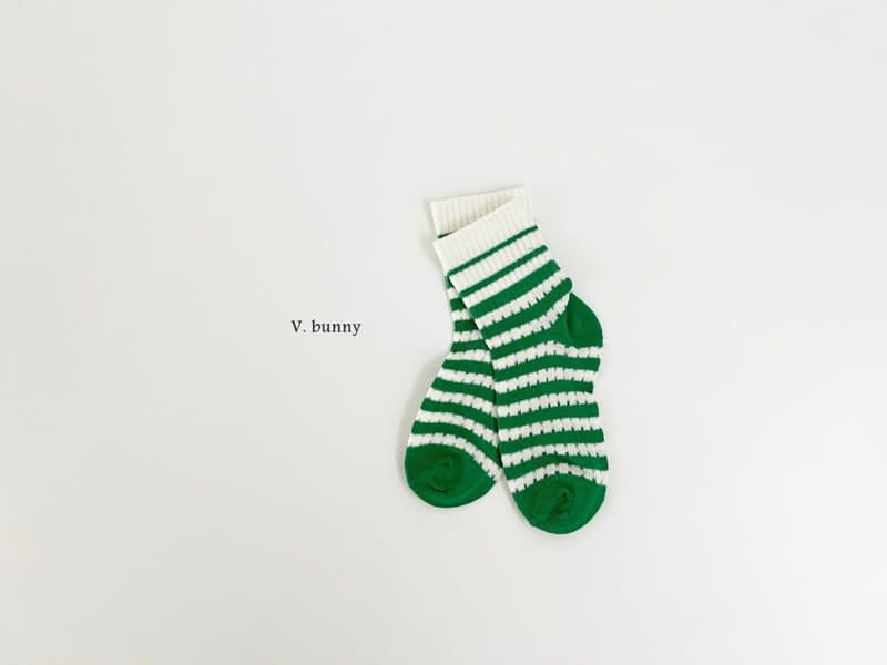 V Bunny - Korean Children Fashion - #designkidswear - Kappy Socks Set - 6