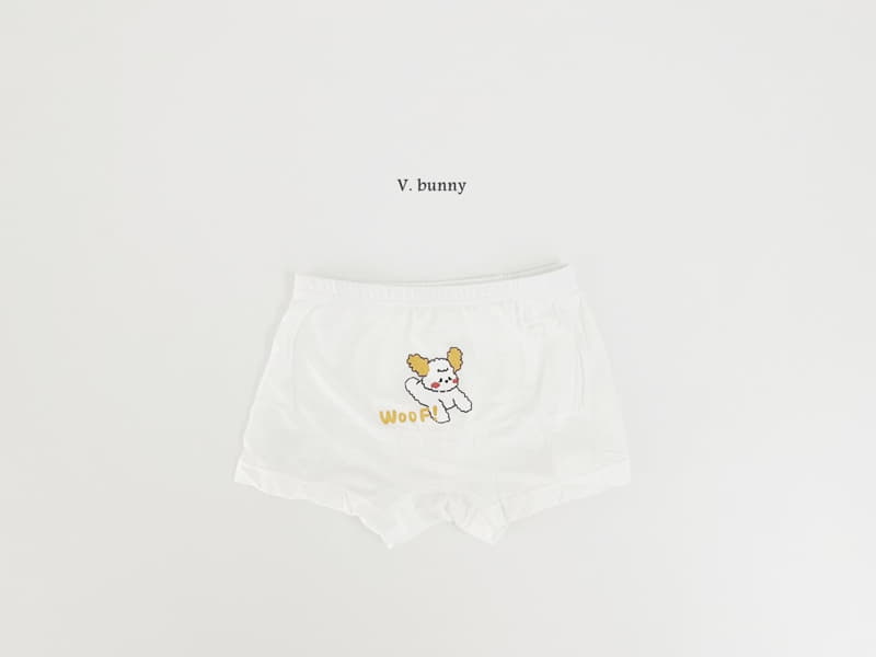 V Bunny - Korean Children Fashion - #discoveringself - White Underwear Set Boy - 4