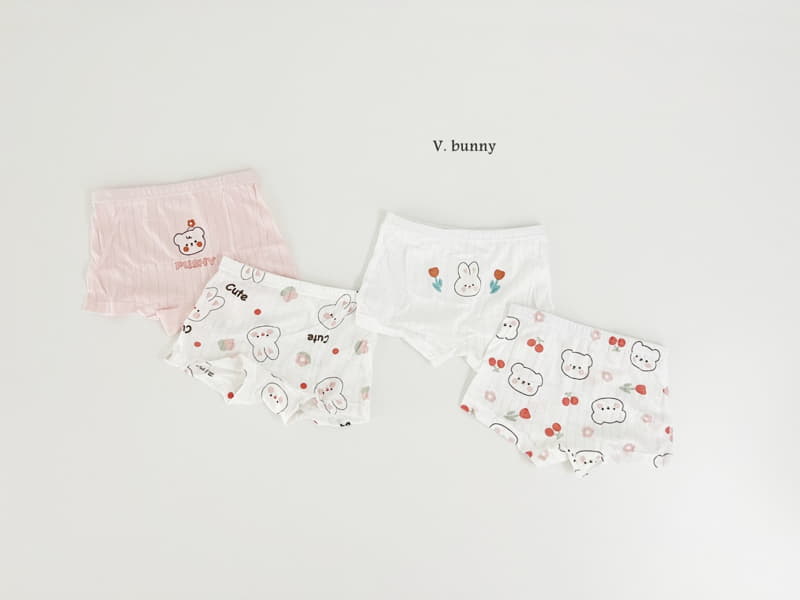 V Bunny - Korean Children Fashion - #fashionkids - Push Underwear Set Girl - 2